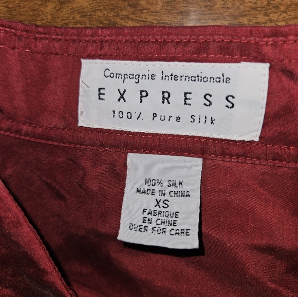 Vintage Express 100% Silk Xs Mens - Picture 3 of 12